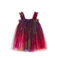 thumbnail image 1 of CHEEREAM Toddler Baby Girls Tulle Tutu Dress Sleeveless Layered Birthday Party Princess Dress for 3M-5T Red 3 Years, 1 of 4