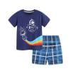 CHEEREAM Toddler Boy Summer Short Clothes Sets Cotton Crewneck Tees Shorts Beach Playwear Outfits