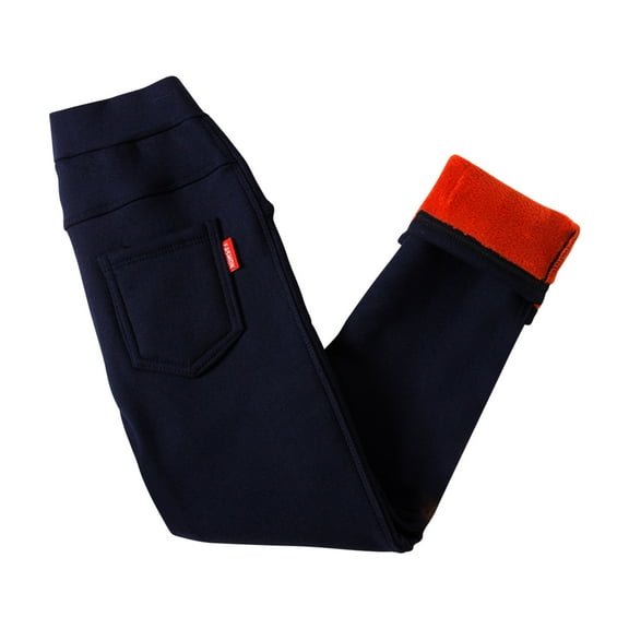 CHEEREAM Toddler Girl Fleece Lined Legging Pant Skinny High Waisted Winter Thick Fleece Warm Stretch Fleece Lining Kid Girls Pants for 2-9 Years