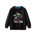 thumbnail image 1 of CHEEREAM Toddler Kids Boy Cotton Crewneck Long Sleeve Sweatshirt Truck Print Pullover Tops Clothing 1-7 Years, 1 of 4