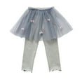 thumbnail image 1 of CHEEREAM Toddler Little Girls Footless Leggings Lace Ruffle Tutu Skirt Pantskirt 1-10Years, 1 of 4