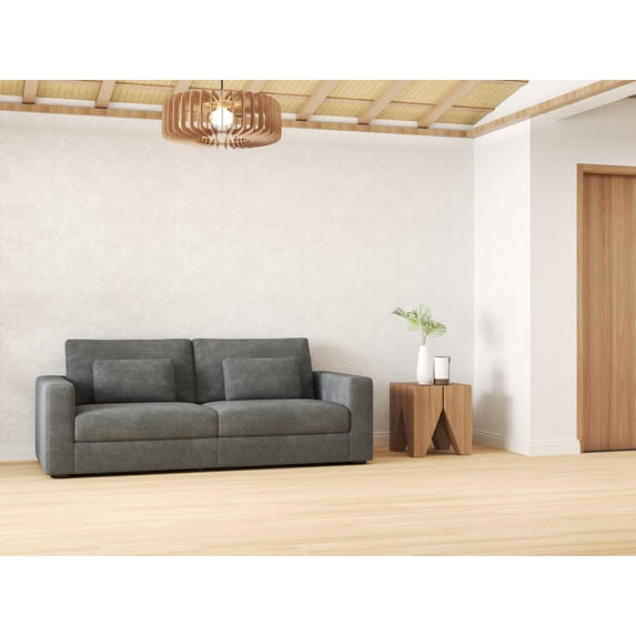 CHEERFUN 83' Modern Sofa Couches for Living Room, 3 Seater Sofa with Detachable Cover & Double Cushioning, Haze Gray