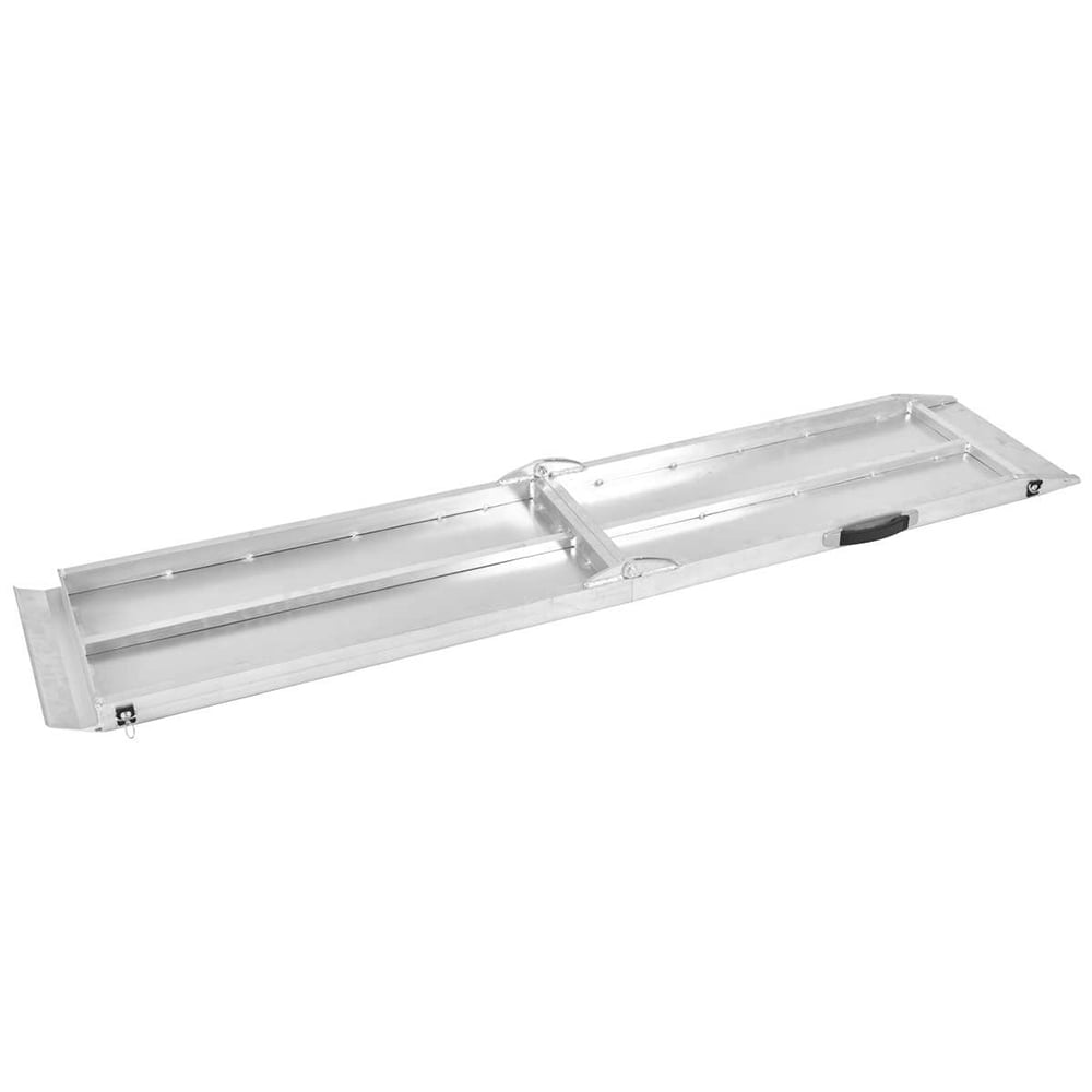 CHEERFUN 8Ft Portable Aluminum Folding Pet Dog Ramp Ladder for Car Truck SUV Incline Access