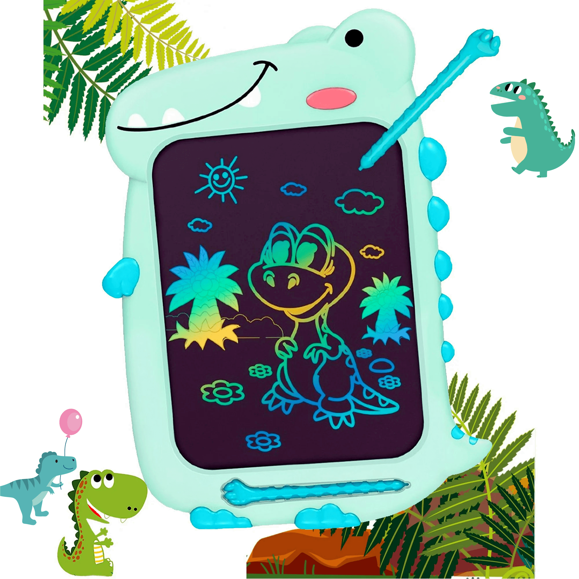 CHEERFUN LCD Writing Tablet for Kids Gift, 10" Dinosaur Doodle Board Toddlers Toys for Boys Girls