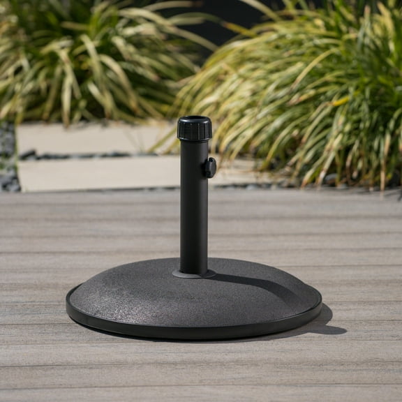 CHEERFUN UM-Holder Round 33 LBS Heavy Duty Patio Umbrella Base Stand, Outdoor Umbrella Holder