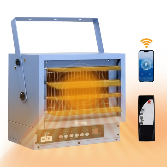 CHEERFUN ZOKOP WiFi Smart Electric Garage Heater, 5000W Ceiling Mount