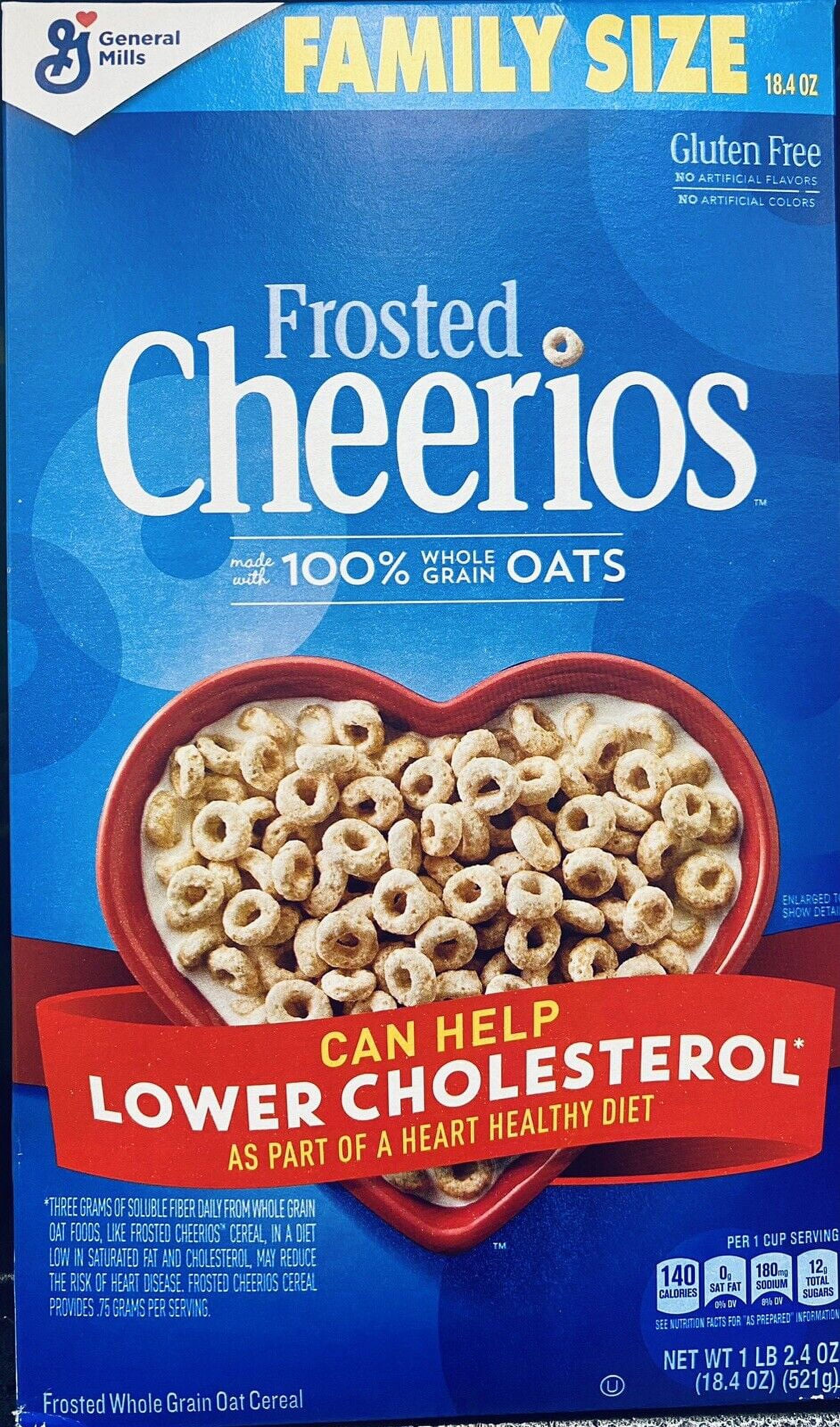 CHEERIOS FAMILY SIZE FROSTED CHEERIOS Gluten Free Whole Grain Oats