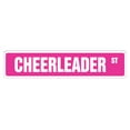 thumbnail image 1 of CHEERLEADER Aluminum Street Sign cheerleading coach team cheer | Indoor/Outdoor |  36" Wide, 1 of 3