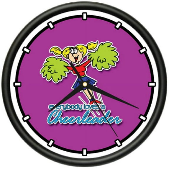 CHEERLEADING Wall Clock cheer cheerleader team squad