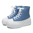 thumbnail image 1 of CHEERMORE Women Platform Female Casual Canvas Shoes Adult US 6 Blue, 1 of 8