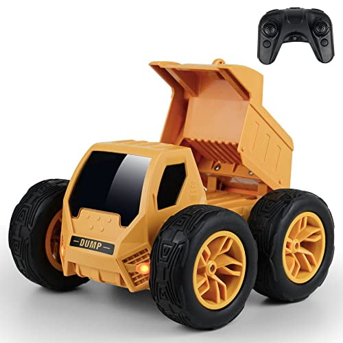 CHEERWING REMOTE CONTROL CAR 2.4G RC DUMP TRUCK R7014 360 TUMBING - YELLOW