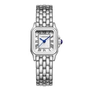 CHEETAH Watches for Women with Small Vintage Bracelet, Rectangular Case Roman Dial