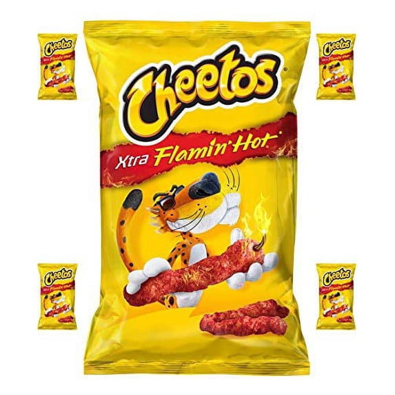 CHEETOS EXTRA FLAMIN HOT 52g (Box with 5 bags)