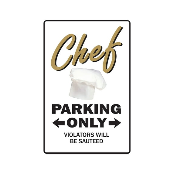 CHEF Aluminum Sign restaurant cook Aluminum Signs sous executive short order | Indoor/Outdoor | 14" Tall