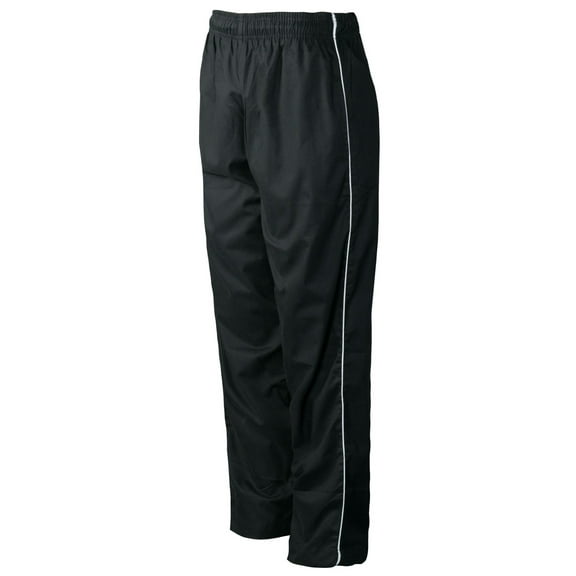 CHEF CODE Chef Pants, Classic Baggy with Elastic Waist and Drawstring, Black, L