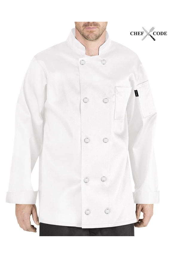 Giovanni Classic Chef Coat 100% Cotton Unisex, White, 5XL