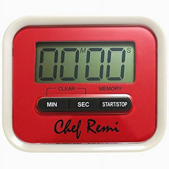 CHEF REMI Latest Digital Kitchen Timer, RED