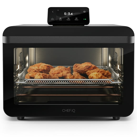 Open Box CHEF iQ MiniOven 25-Quart Countertop Oven with Touchscreen Controls - Black