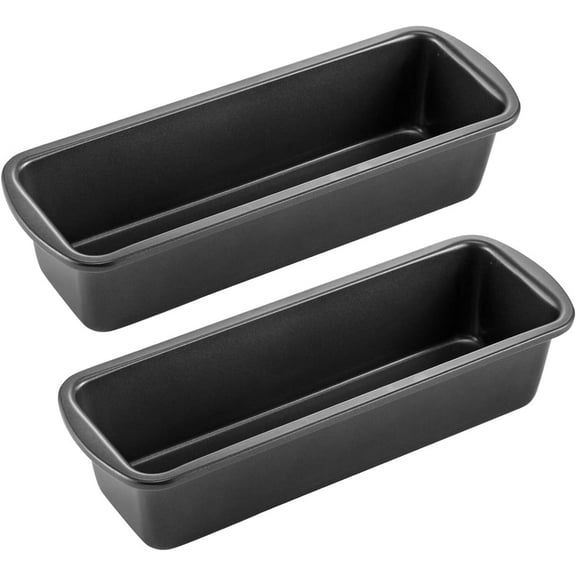 CHEFMADE Bread Loaf Pan, Non-Stick Meatloaf Pan, 3" x 10", Set of 2