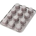 thumbnail image 1 of CHEFMADE Canele Mold Cake Pan, 12-Cavity Non-Stick Canele Muffin Bakeware Cupcake Pan for Oven Baking (Champagne Gold), 1 of 5