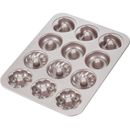 6-Cavity Metal Reinforced Silicone Mini Fluted Cake Pan by Celebrate It®