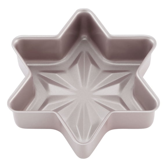 CHEFMADE Star-Shaped Cake Pan, 8-inch Non-Stick Diamond Surface Cake Bread and Meat Bakeware for Oven and Instant Pot Baking (Champagne Gold)