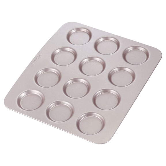 CHEFMADE Whoopie Cake Pan, 12-Cavity 2.2" Diameter Non-Stick Muffin Pan Whoopie Cookie Biscuit Bakeware for Oven Baking (Champagne Gold)