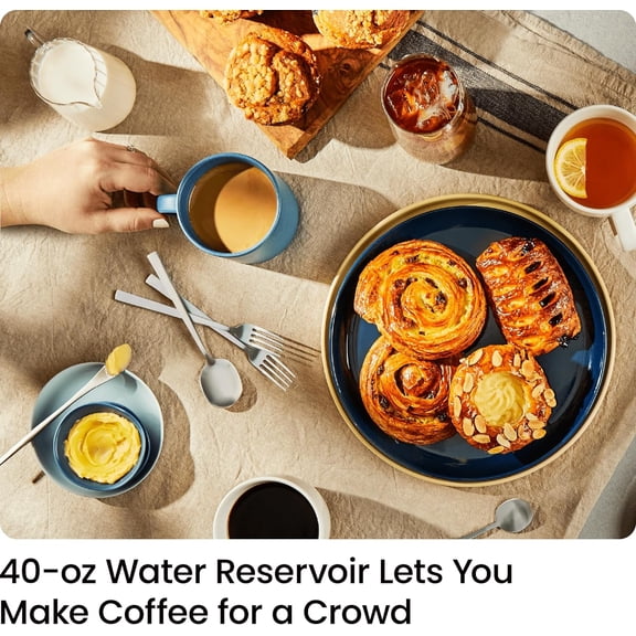 CHEFMAN Single Serve Coffee Maker K Cup Compatible 40oz Reservoir Compact Design