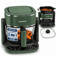 thumbnail image 1 of CHEFSPOT 3-in-1 Glass Air Fryer, Indoor Grill and Hot Pot Cooker, 4.8 Qt, 1300W, 8 Presets, 1 of 9