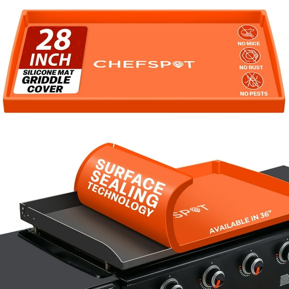 CHEFSPOT Griddle Mat Cover for Blackstone Griddle - Silicone - Full Grill Cover Protector - 28 inch