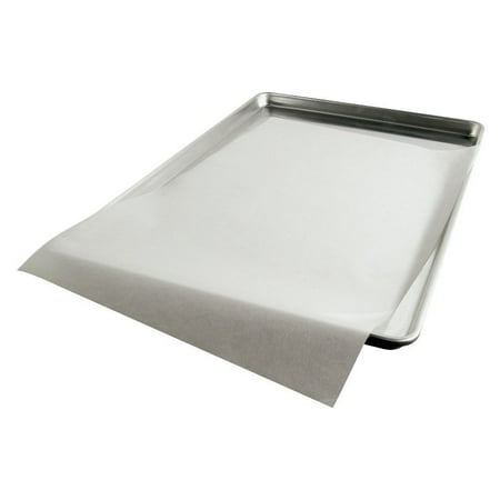 CHEFworth Bleached Quilon Treated White Parchment Paper Baking Sheets Pan Liner 8x12 1000 Sheets for 1/4 pan