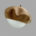 thumbnail image 1 of CHEGUTA Beret Hats for Women Wool Hat French Cap Winter Artist Painter Solid Color Casual Classic Solid Color Hats Coffee, 1 of 9