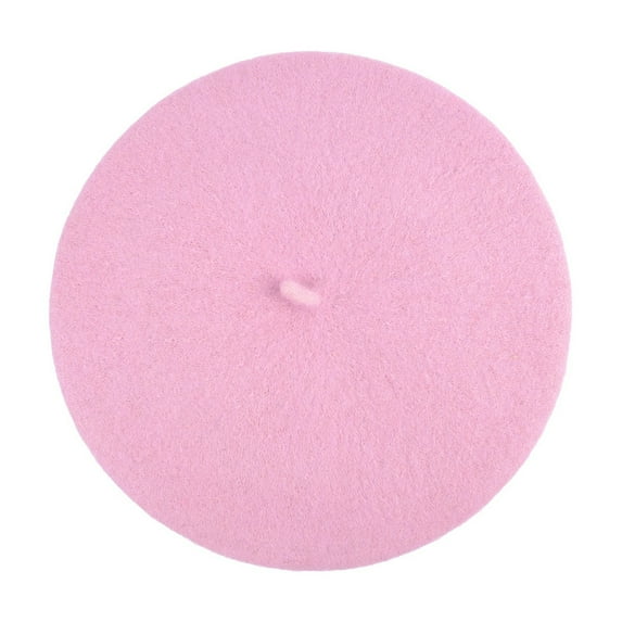 CHEGUTA Beret Hats for Women Wool Hat French Fashion Ladies Caps Girls Lady Solid Color Hats Hot Pink