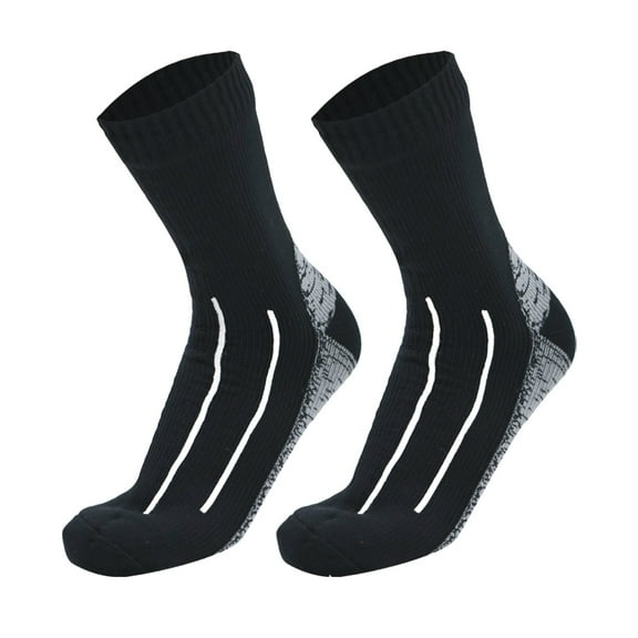 CHEGUTA Mens Compression Socks Men's Outdoor Wading Sports Diving Mid Tube Waterproof Socks Black