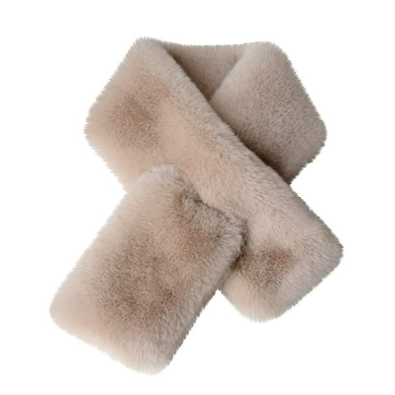 CHEGUTA Neck Scarf for Women Winter Scarf,Unisex Winter Warm Neck Wrap Fleece Woolen Plush Outdoor Collar Scarves
