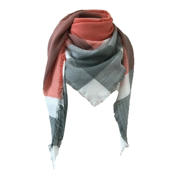 CHEGUTA Scarf for Women Winter Scarf,Premium Winter Large Knit Plaid Checked Square Blanket Scarf Shawl Wrap