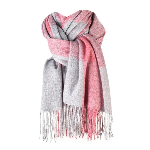 CHEGUTA Scarf for Women Winter Scarf,Women's Autumn Winter Solid Color Thick Warm Fringe Shawl Scarves