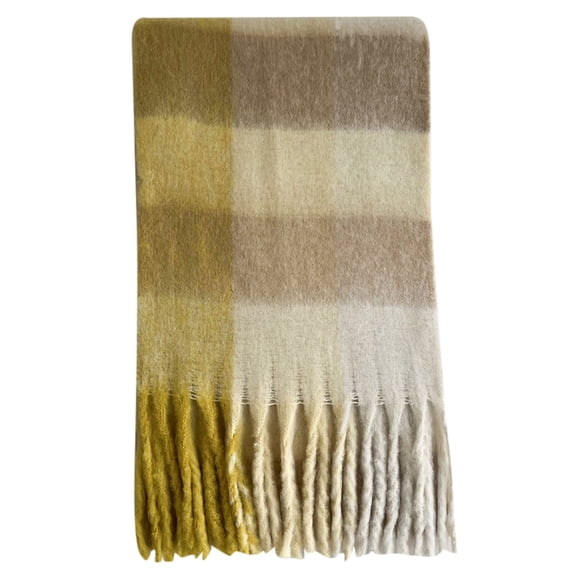 CHEGUTA Scarf for Women Winter Scarf,Women's Fall Winter Classic Tassel Plaid Warm Soft Chunky Large Blanket Wrap Shawls