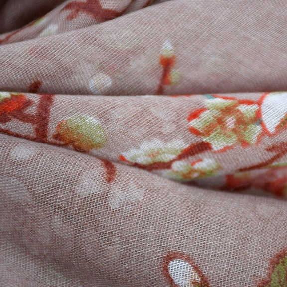 CHEGUTA Scarf for Women Winter Scarf,Women's Floral Printed Paris Gauze Tie Sunproof Cape Large Scarves