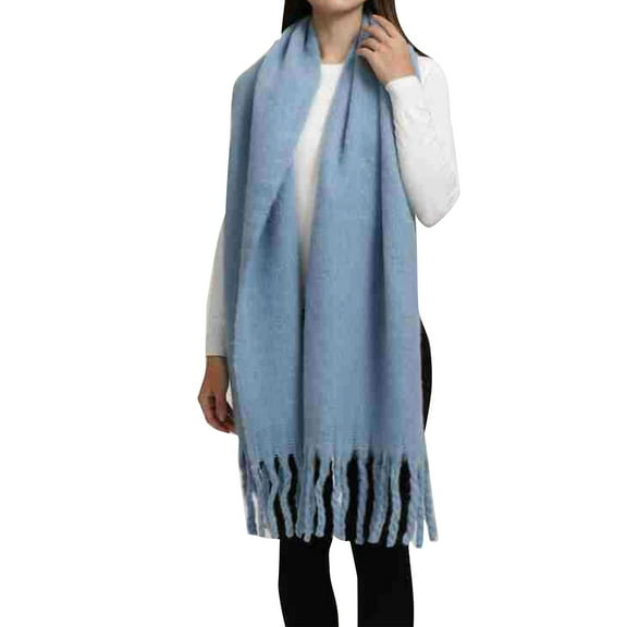 CHEGUTA Scarf for Women Winter Scarf,Women's Popular Thickened Warm Tassel Shawl Scarves