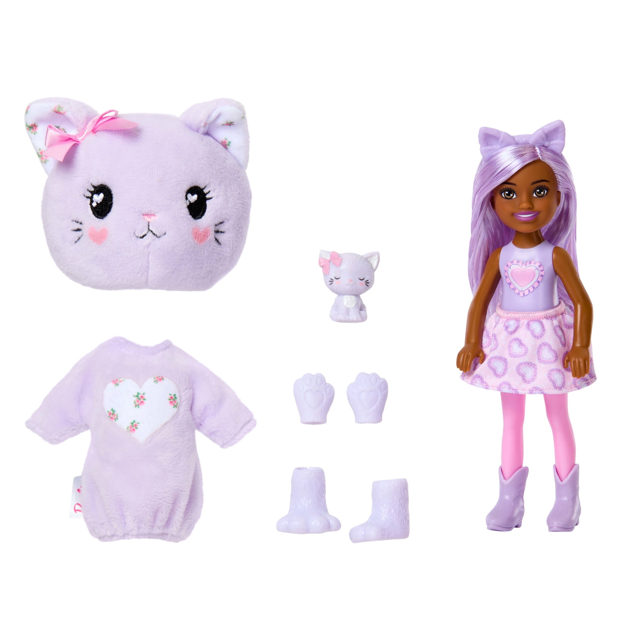 Barbie Cutie Reveal Cuddly Series Chelsea Small Dolls