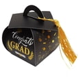 thumbnail image 1 of CHELIASD 10Pcs Graduation Cap Gift Boxes with Tassel, Class of 2026 Graduation Candy Boxes Centerpieces for Tables Party Decorations, Mini Treat Chocolate Box Graduate Favors Supplies, 1 of 4