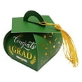 thumbnail image 1 of CHELIASD 10Pcs Graduation Cap Gift Boxes with Tassel, Class of 2026 Graduation Candy Boxes Centerpieces for Tables Party Decorations, Mini Treat Chocolate Box Graduate Favors Supplies, 1 of 5