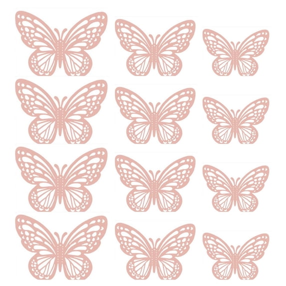 CHELIASD 12 Pcs 3D Multicolor Butterflies Wall Sticker Decal Mural Home Decoration 3 Sizes Butterflies Decorations for Kids Bedroom Nursery Classroom Party Decoration Wedding Decor DIY Gift
