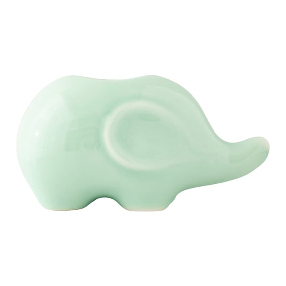 CHELIASD Creative Small Animal Ceramic Vase, Celadon Cute Desktop Ornament, Hydroponic Green Plant Vase for Living Room Bedroom Farmhouse Home Table Decor Cute Birthday Gift