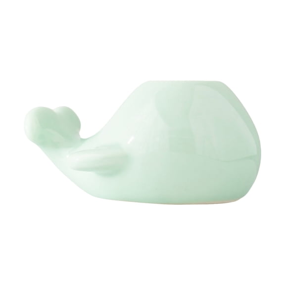 CHELIASD Creative Small Animal Ceramic Vase, Celadon Cute Desktop Ornament, Hydroponic Green Plant Vase for Living Room Bedroom Farmhouse Home Table Decor Cute Birthday Gift