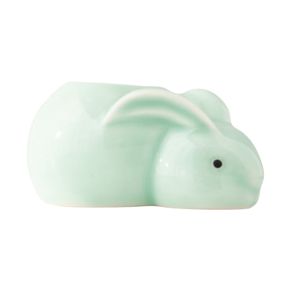 CHELIASD Creative Small Animal Ceramic Vase, Celadon Cute Desktop Ornament, Hydroponic Green Plant Vase for Living Room Bedroom Farmhouse Home Table Decor Cute Birthday Gift