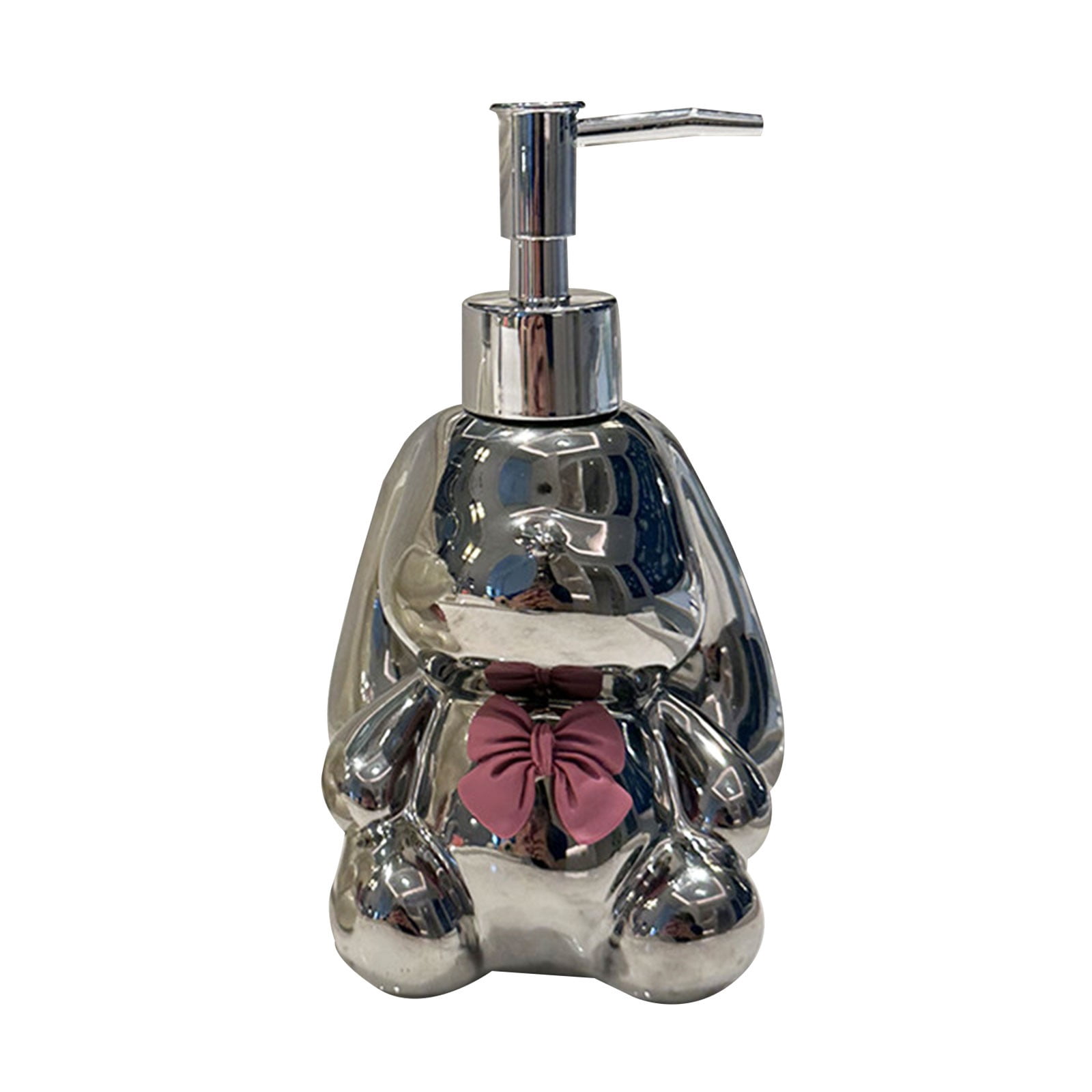 CHELIASD Cute Rabbit Ceramics Countertop Soap Dispenser, Elegant Long ...