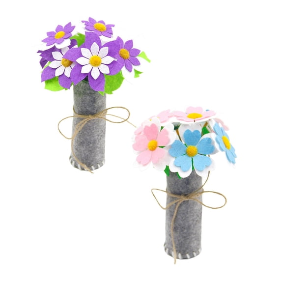 CHELIASD Cutting Bouquet Craft Kit, 2-Pieces DIY Artificial Flower Set for Making Homemade Bouquets, Enhances Home Aesthetics, Perfect for Mother's Day Celebrations