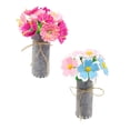 thumbnail image 1 of CHELIASD DIY Flower Bouquet Kit, 2-Pieces Artificial Flower Cutting and Arrangement Set for Homemade Floral Crafts, Enhances Home Decor, Perfect Mother's Day Gift, 1 of 7